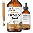 Wild & Organic Licorice Root Tincture - Digestive, Lung & Skin Support - Licorice Root Extract Liquid Drops - Vegan, Sugar & Alkol Ücretsiz Supplement - 4 fl ozz