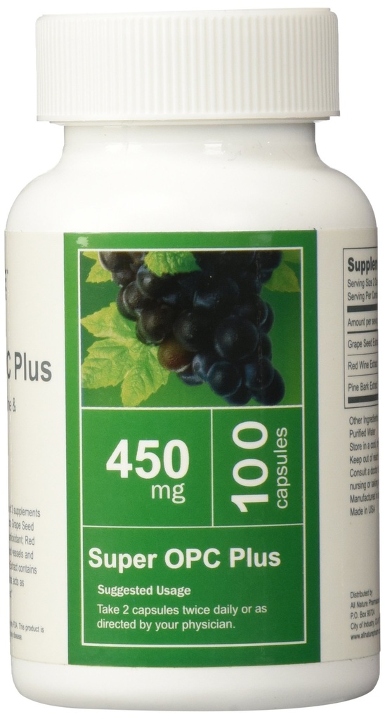 All Nature Super OPC Plus (Grape Tohum, Red Wine ve Pine Bark Extract)