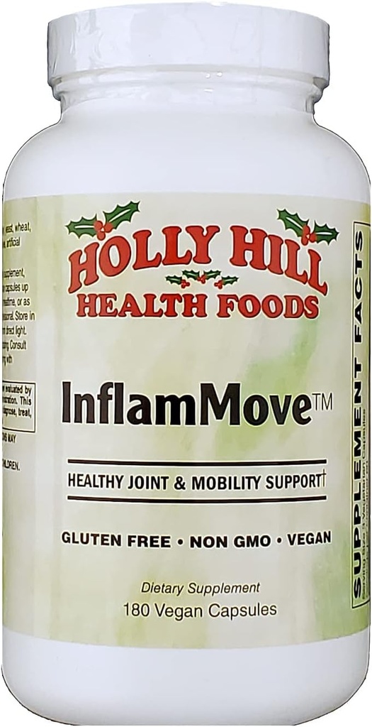 Holly Hill Health Foods, Inflammove (Sağlıklı Ortak ve Hareketli Destek*), 180 Vegan Capsules
