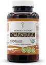 Tribe Calendula 120 Capsules, 1000 mg, USDA Organik Calendula (Calendula Officinalis) kuru Çiçek (120 Capsules)