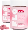 O Positiv FLO PMS Gummies for Women - Proactive PMS Relief - Targets Hormonal Breakouts, Bloating, Cramps, & Mood Swings with Chasteberry, B6, & Lemon Balm - PMS Gummies (Pack of 2)