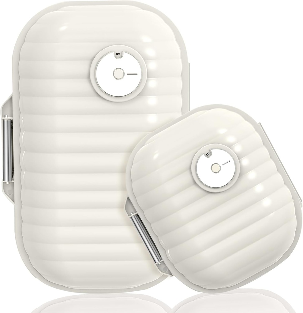 Seyahat Pill Organizer, 2 Pack Portatif Pill Box 7 Günlük Küçük Pill Vaka Moisture Öneri Günlük Tıp Vitamini Vitaminler için Konteyner, Supplements Drug Tracker Travel Essentials (Küçük + Daha Büyük)