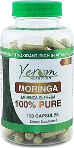 Saf Moringa Capsules - 800 mg Yüksek Potency,% 100 Natural, Supplement for Energy, Immune Support & Antioxy Boost, 120 Capsules