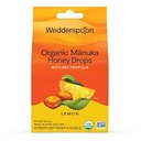 Wedderspoon Organik Manuka Honey Drops, Lemon & Bee Propolis, 20 Kont ( 1) | Gerçek Yeni Zelanda Honey | Mükemmel Remedy For Kuru Throats