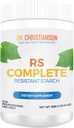 Dr. Christianson RS Complete - Resistant Starch Powder with Organic Green Banana Flour - Non-GMO + Dairy-Free Fiber Powder Supplement - The Metabolism Reset Diet (30 Servings / 300g)