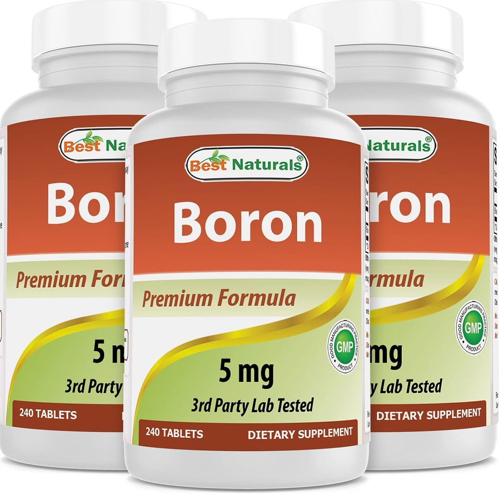 En iyi Naturals Boron Supplements 5 mg 240 Tabletler (240 Kont)