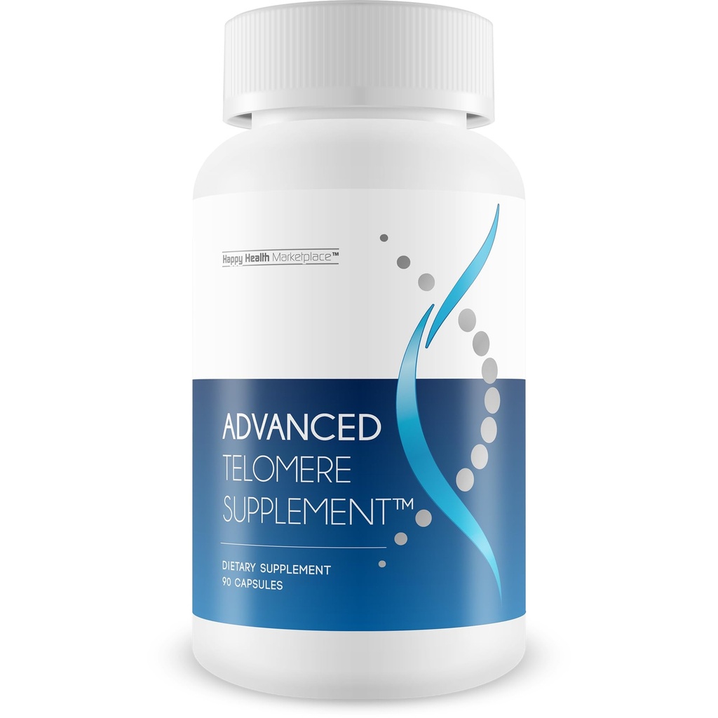 Advanced Telomere Support - Our Best Advanced Telomere Supplement - Anti Aging Pills - Telomeres Lengthening Supplements - Our Best Anti Aging Supplement - NAD Booster Nrf2 Nadh Activator Supplements