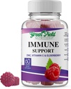 Greenfield Beslenmeleri Halal Immune Support Elderberry Gummies for Yetişkinler - Immune System Natural with Halal çinko ve C Gummy - 60 Delicious Karma Berry Gummies Halal Vitaminleri