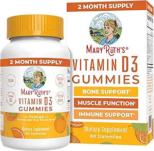 MaryRuth Βιολογικά Βιταμίνη D3 Gummies 