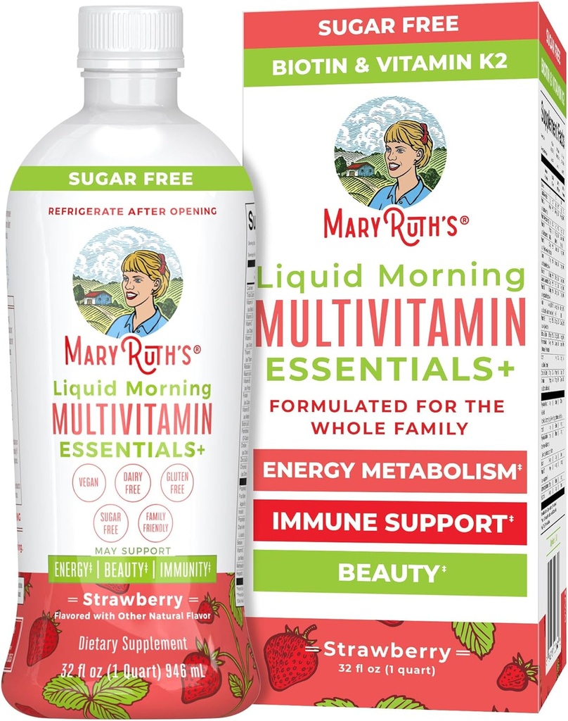 MaryRuth Organics Liquid Morning Multivitamin Essentials+ 