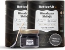 Better Alt Pure Imalayan Shilajit Resin Pack 2 Υψηλής Ικανότητας Χρυσός Βαθμός 150 Υπηρεσίες για την ενίσχυση της ενέργειας & ανοσοποιητική υποστήριξη, 85+ Trace Minerals, 75%+ Fulvic Acid, με το Lab Test Report,400 mg