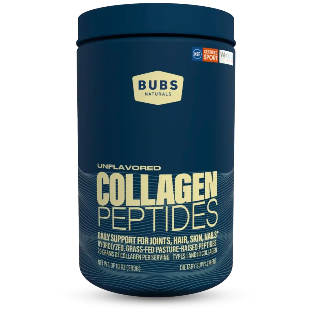 BUBS Naturals Unflavored Collagen, Toz, Commons & Skin için en iyi proteinler, Pasture Yükseltilmiş Grass Fed, Paleo ve Keto Friendly, Whole30 Onaylandı, Non-GMO Dairy & Gluten Free, 10oz, 14 Hizmetler