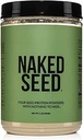 Naked Seed - 4 Seed Protein Powder, Only 4 Ingredients - Chia, Watermelon, Sunflower and Pumpkin Seed - Gluten-Free, Soy Free, Vegan, No Gmos, No Artificial Sweeteners - 15 Servings