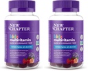 New Chapter Kids Multivitamin Gummies - 65% Less Sugar, Kids Gummy Vitamins with Vitamins C, D3 & Zinc, Non-GMO, Gluten Free, Berry-Citrus, 60ct,(Pack of 2)