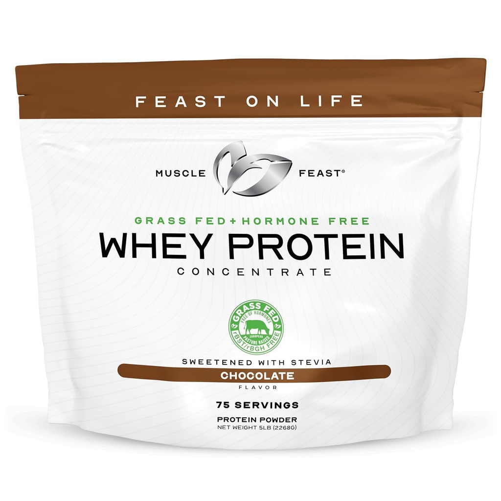 Kasır Çölü-Fed Whey Protein Yoğun Toz, Tüm Doğal, Hormon Ücretsiz Pasture Kadın ve Erkekler için Whey Protein Tozu, Temiz, Non-GMO & Gluten Ücretsiz Whey Yoğun Çikolatası - 5lb