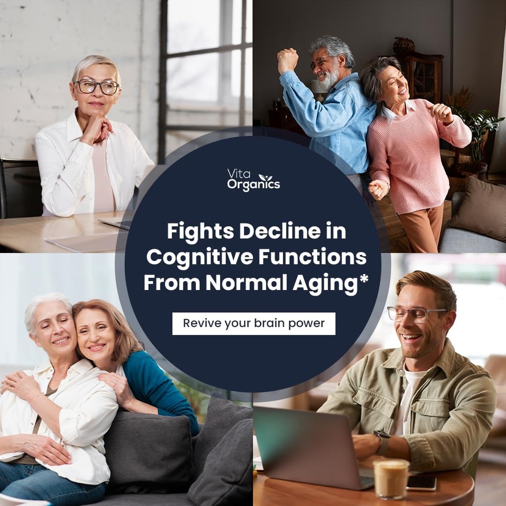 εγκεφαλικό καύσιμο + DMAE συμπλήρωμα μνήμης ανάμειξης για εστίαση, διάθεση, ψυχική ενέργεια για πολυάσχολους άνδρες & γυναίκες - 60 κάψουλες, Made in USA