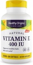 Sağlıklı Origins Vitamin E 400 IU (Doğal, Non-GMO, Gluten Free, Skin Support, Cardiovascular Support), 180 Softgels