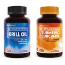BioEmblem Antarktika Krill Oil Supplement Turmeric Curcumin Supplement with BioPerine