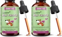 Wonder Paws Milk Thistle, Liver Support for Dogs, Supports Kidney Function for Pets, Detox, Hepatic Support, with Wild Alaskan Salmon Oil & Curcumin, Omega 3 EPA & DHA (2 Oz) (Pack of 2)