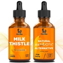 Natural Supplements – Liver Support for Dogs & Cats – Milk Thistle for Cats – Milk Thistle for Dogs – Bundle