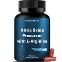 Erkekler ve Kadınlar için L-Arginine 3000 mg Nitrik Çimento Supplement - Circulation için Arıt Kökleri ile Non-GMO Vegan Capsules, Endurance, Energy, Stamina, Performans ve İşout Desteği – 90 Caps
