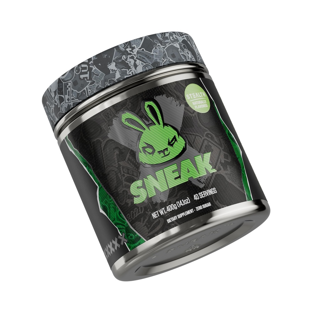 SNEAK Energy Drink Powder | Stealth | No Sugar. No Nasties. Just Natural Caffeine, Focus-Boosting Nootropics | 40 Servings