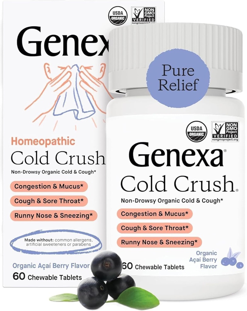 Genxa, Cold Crush Acai Berry Organik, 60 Kont