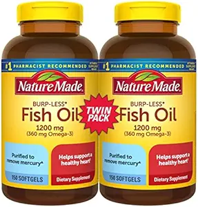 Fish Oil Burp-Less, 1200mg, 360mg Omega 3, 150ct