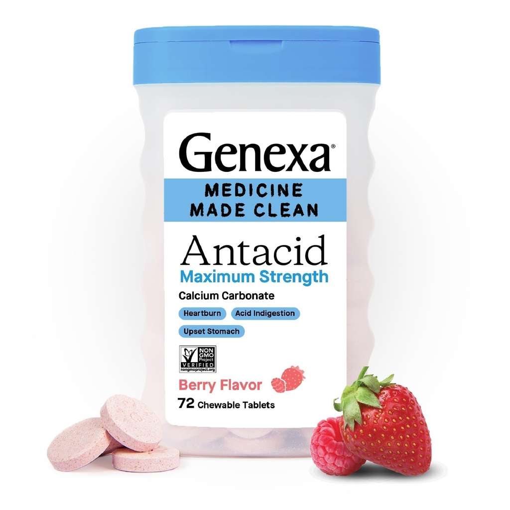 Genexa 3 Pack Καθαρά αντιόξινα μασώμενα δισκία 