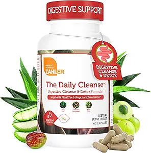 Zahler Daily Cleanse, Digestive Cleanse & Detox Formula, Υποστηρίζει Υγιή και Κανονική Αποβολή, 60 Κάψουλες.