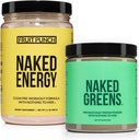 NAKED Vegan Energing Bundle Fruit Punch Energy Nutrition Super Greens Powder Βιολογικό Πράσινο Συμπλήρωμα