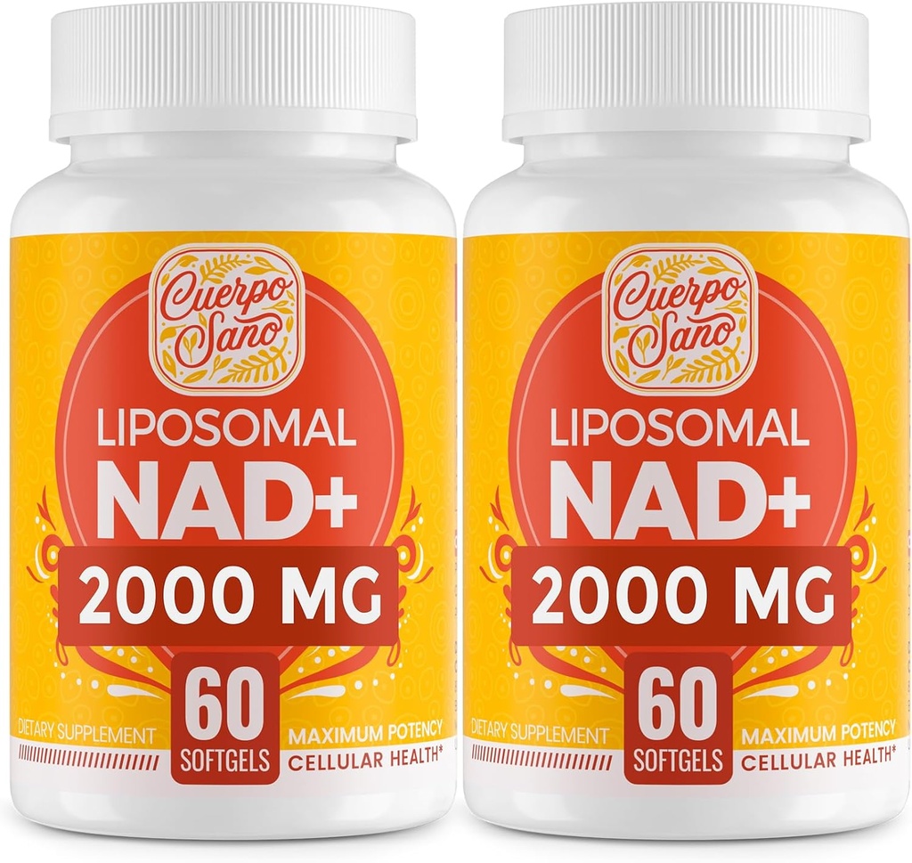 2000 MG NAD Supplement, Λιποσωμικό NAD+ με υψηλή απορρόφηση, Αποτελεσματικότερη από τη Νικοτιναμίδη Ριβοζίδιο, Καθαρό & Plus συμπλήρωμα ενίσχυσης, Υπεράσπιση γήρανσης, Μεταβολισμός & Κυτταρικό, 120 softgels