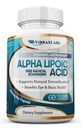 Alpha Lipoic Acid 600mg Κάψουλες - Extra Strength ALA Συμπλήρωμα - Best Pure Vegetarian Κάψουλες για Nerve Pain, Skin, Face, Eye and Brain Boost – Βοηθά στην διατήρηση Φυσικής Αποτοξίνωσης, Μη ΓΤΟ