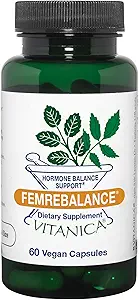 Vitanica FemRebalance, Hormonlar Kadınlar için Denge Desteği, Vegan, 60 Capsules