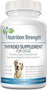 Thyroid Supplement for Dogs, Support for Hypothyroidism in Dogs with Organic Bladderwrack, Promotes Normal Function of Endocrine and Enzyme Systems, 120 Chewable Tablets