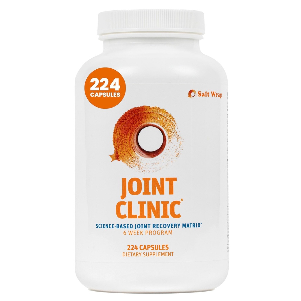 SaltWrap Ortak Kliniği - Ortak Sağlık ve Kurtarma için Multivitamin - Tip II Collagen, C3 Turmeric, Cissus ve Hyaluronic Asit - 224 Capsules