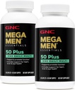 GNC Mega Erkekler 50 Plus Bir Günlük Multivitamin, Twin Pack, Şişe, Destekler Kalp, Beyin ve Göz Sağlığı