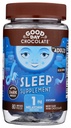 Good Day Dark Chocolate Melatonin for Yetişkinler [80 Kont ] - Fair Trade Non-GMO Dark Milk Chocolate with Chamomile and Melatonin 1 mg - Adult Melatonin, Yetişkin Natural Sleep Aid Supplement