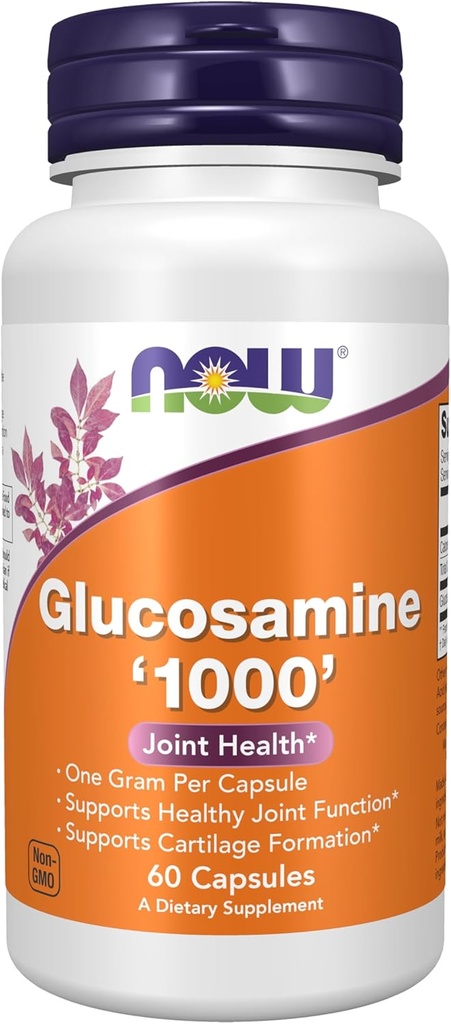 Şimdi Gıdalar Tamamlıyor, Glucosamine '1000', UL Diyetsel Tamam Sertifika ile, 1 g Per Capsule, 60 Veg Capsules