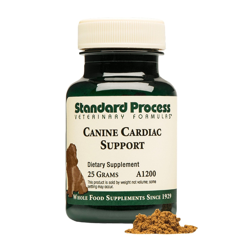 Standard Process Inc. Canine Cardiac Support - Dog Heart Health Supplement - Nutritional Formula to Support Cardiac Function - Pet Health Supplement with Selenium - 25 g