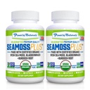 Power By Naturals Sea Moss Plus – USDA Organic Irish Sea Moss Capsules with Bladderwrack & Burdock Root – Immune Support – Vegan, Non-GMO, Gluten-Free – 120 Capsules, 2-Pack (2-Month Supply)