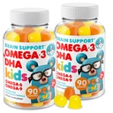 DR. MORITZ Omega 3 Παιδιά Gummies (180 Count), Vegan Omega3 Gummies για παιδιά χωρίς ιχθυέλαιο, βιταμίνες για την υγεία του εγκεφάλου και της καρδιάς, χωρίς γλουτένη Ωμέγα 3 6 9