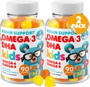DR. MORITZ Omega 3 Kids Gummies (180 Kont), Vegan Omega3 Çocuklar için Balık Yağı olmayan, Beyin ve Kalp Sağlığı için Vitaminler, Gluten-Free Omega 3 6 9