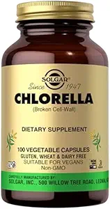 Solgar Chlorella - 100 Sebze Kapsülleri - maksimum Aborpsiyon - Non-GMO, Vegan, Gluten Free, Kosher - 100 Hizmet