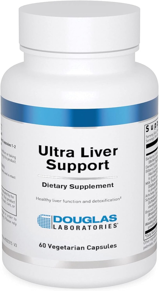Douglas Laboratories Ultra Liver Support | Destekler Liver ve Gastrointestinal Tract with Lipotropic Nutrients and Herbal Malzemeler | 60 Capsules