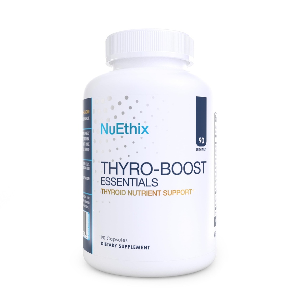 NuEthix Formulations Yourro-Boost Essentials, Non-Glandular Support to Assist with Optimal Thyroid Function, 90 Capsules