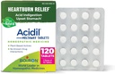 Asit Reflux, Heartburn, Indigestion ve Upset Stomach - 120 Kont (2 60 Paket)