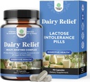 Lactose intolerance Pills 90 Gün Supply - Fast Acting Dairy Digestive Enzymes - Süt Pilleri Digestion, Bloating, Gas and Carb Protein - Lactose intolerance için Tamam