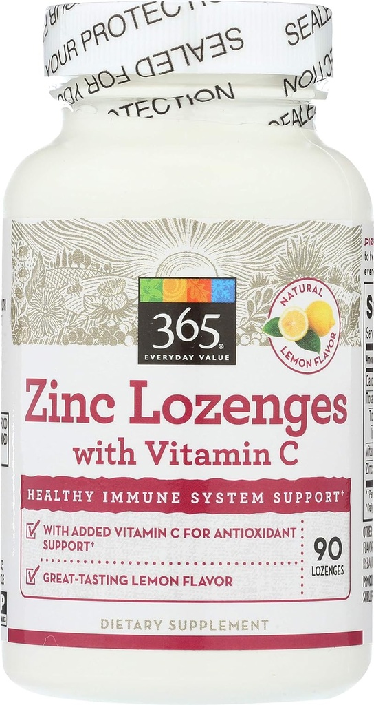 365 by Whole Foods Market, çinko Lozenge with Vitamin C, 90 ct