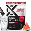 CardoMax Energy Drink Mix Packets - Liquid Caffeine Pre-Workout with BCAAs - Sugar-Free, Zero Calorie, Vegan, Keto - 15 Liquid Stick Packs, Watermelon